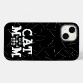Coques Case-Mate iPhone Pawprint maman chat avec cheveux chats (Verso (horizontal))