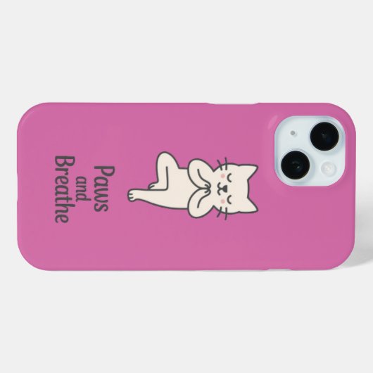 Coques Case-Mate iPhone Paws and Breathe (Verso (horizontal))