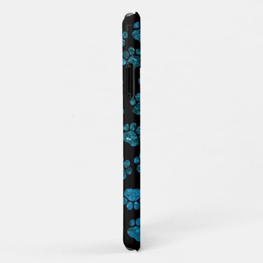 Coques Case-Mate iPhone Paws Bleus, Patrouilles Parties scintillant, Parti (Dos/Droite)