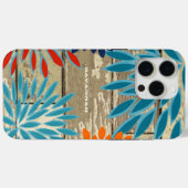 Coques Case-Mate iPhone Pays Chic Floral Votre nom ou devis (Verso (horizontal))