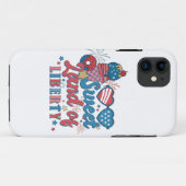 Coques Case-Mate iPhone PAYS DOUCE DE LIBERTÉ patriotique (Dos (Horizontal))