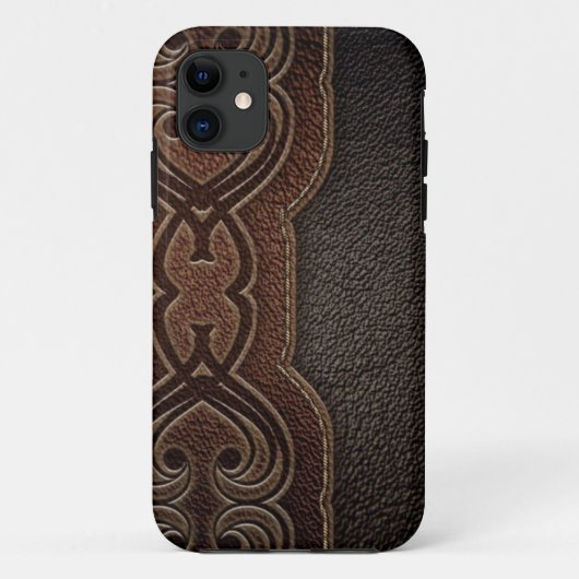 Coques Case-Mate iPhone Pays occidental de cowboy de brun rustique de mode (Dos)