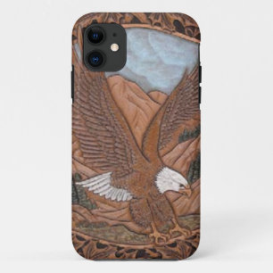 Coque Case-Mate Pour iPhone Pays occidental Eagle vintage en cuir usiné