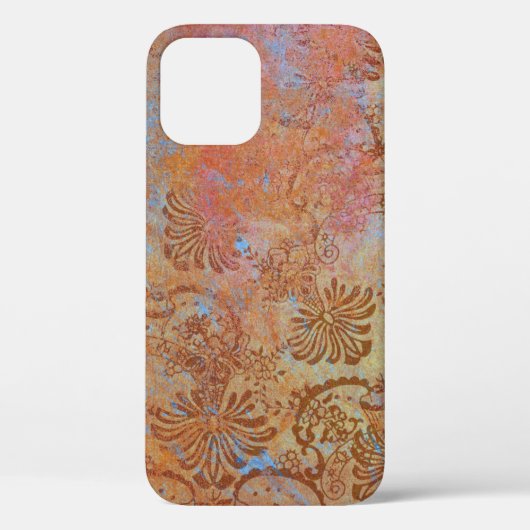 Coques Case-Mate iPhone Pays rustique abstrait floral (Verso)