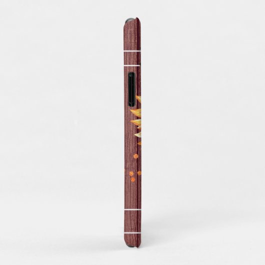 Coques Case-Mate iPhone Pays rustique Tournesol doré Bois Brown (Dos/Droite)