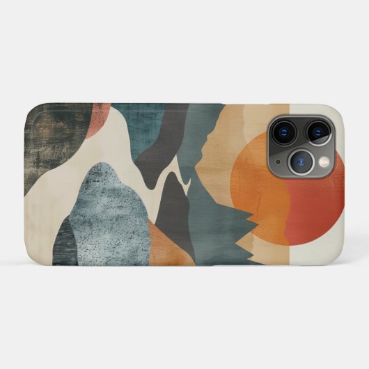 Coques Case-Mate iPhone Paysage Abstrait de Boho (5) (Dos (Horizontal))