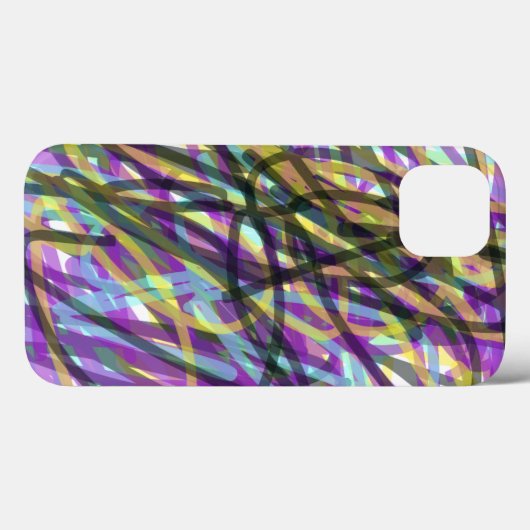 Coques Case-Mate iPhone Paysage Abstrait de Flat Boho (Verso (horizontal))