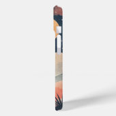 Coques Case-Mate iPhone Paysage Aquarelle Peinture Abstraite Avec Nom (Verso / Gauche)