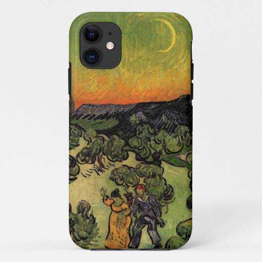 Coques Case-Mate iPhone Paysage au clair de lune de Vincent Van Gogh (Dos)