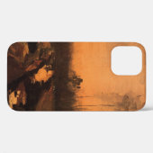 Coques Case-Mate iPhone Paysage au crépuscule par Vincent van Gogh (Verso (horizontal))
