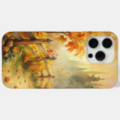 Coques Case-Mate iPhone Paysage automnal rustique à l'aquarelle (Verso (horizontal))
