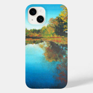 Coque Pour iPhone 14 Paysage d'automne de la rivière