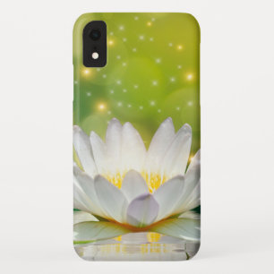 Case-Mate iPhone Case Paysage de fleurs de lotus blanc, zen