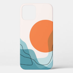 Case-Mate iPhone Case Paysage de montagne Abstrait, paysage plat ba