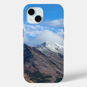 Coque Pour iPhone 15 Paysage de montagne enneigée vue panoramique