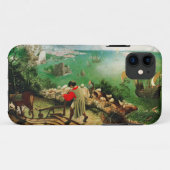 Coques Case-Mate iPhone Paysage de Pieter Bruegel avec l'automne d'Icare (Dos (Horizontal))