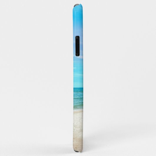 Coques Case-Mate iPhone Paysage de plage tropicale océanique monogramme (Dos/Droite)