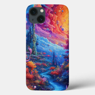 Case-Mate iPhone Case Paysage de rêve coloré surréaliste esthétique trip
