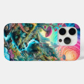 Coques Case-Mate iPhone Paysage de rêves psychédéliques enchantés (Verso (horizontal))