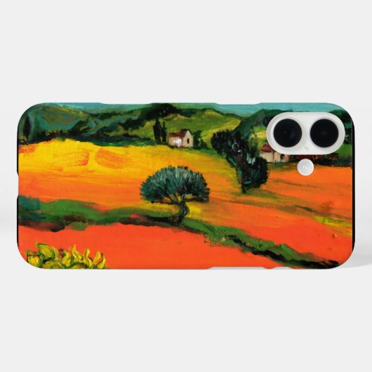 COQUES Case-Mate iPhone PAYSAGE DE TOSCANE AVEC DÉBORDEMENT (Verso (horizontal))