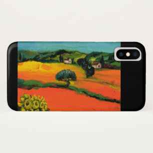 COQUE iPhone X   PAYSAGE DE TOSCANE AVEC DÉBORDEMENT