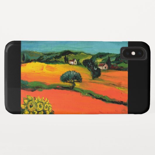 COQUES Case-Mate iPhone PAYSAGE DE TOSCANE AVEC DÉBORDEMENT (Dos (Horizontal))