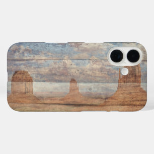 Coques iPhone 16 Paysage Désertique Buttes de Grès et Ciel Céleste