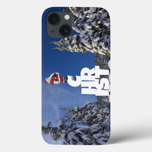 Coques Case-Mate iPhone Paysage d'hiver de Noël (Verso)
