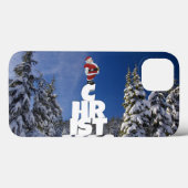 Coques Case-Mate iPhone Paysage d'hiver de Noël (Verso (horizontal))