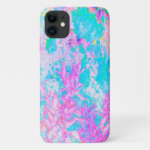 Case-Mate iPhone Case Paysage d'hortensias bleu aqua et rose vif