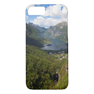 Coque iPhone 8/7 Paysage du fjord de Geiranger, Norvège