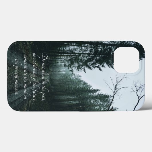 Coques Case-Mate iPhone Paysage Forestier Avec Typographie (Verso (horizontal))
