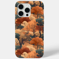 Paysage forestier d'automne stratifié - Bois rusti