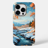 Coques Case-Mate iPhone Paysage forestier en saison hivernale (Verso)