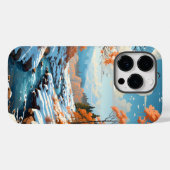 Coques Case-Mate iPhone Paysage forestier en saison hivernale (Verso (horizontal))