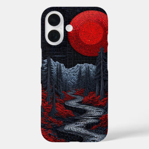 Coques iPhone 16 Paysage forestier surréaliste