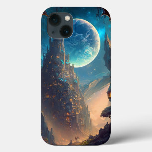 Case-Mate iPhone Case Paysage futuriste du château d'Imaginaire