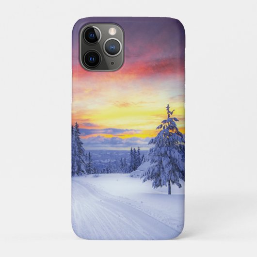 Coques Case-Mate iPhone Paysage hivernal (Dos)