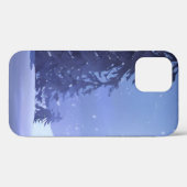 Coques Case-Mate iPhone Paysage hivernal avec arbres couverts de neige (Verso (horizontal))