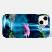 Coques Case-Mate iPhone Paysage magique Cascade et Fleur One (Verso (horizontal))