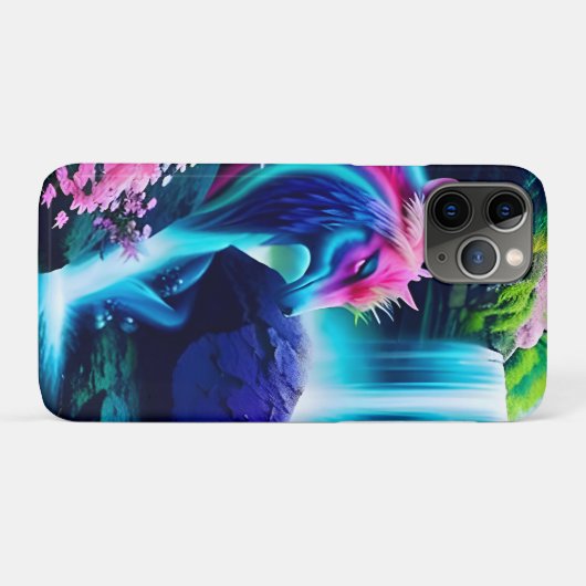 Coques Case-Mate iPhone Paysage magique Cascade et fleurs deux (Dos (Horizontal))