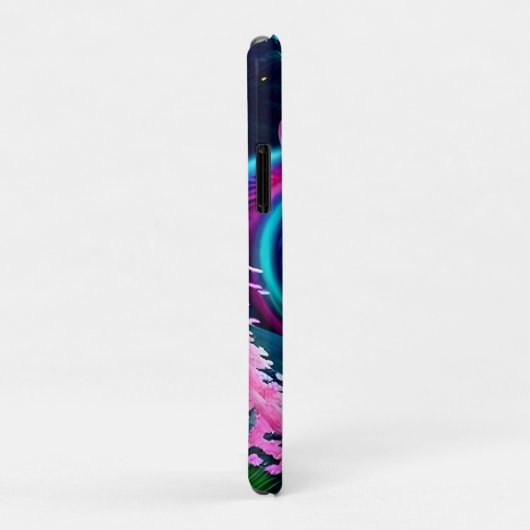 Coques Case-Mate iPhone Paysage magique Cascade et fleurs deux (Dos/Droite)