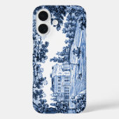Coques Case-Mate iPhone Paysage Maison victorienne bleu (Verso)