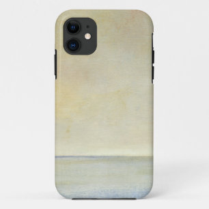 Coque iPhone 11 Paysage marin avec le coucher du soleil orange