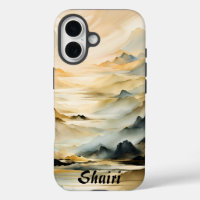 Paysage montagnard Abstrait