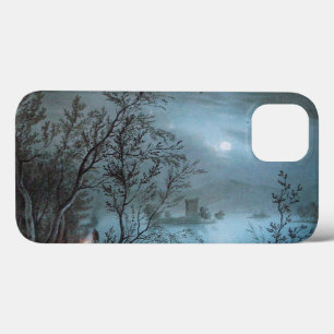 iPhone 13 COQUE PAYSAGE NOCTURNE ROMANTIQUE EN BLEU
