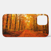 Coques Case-Mate iPhone Paysage pittoresque du Chemin d'Automne (Verso (horizontal))