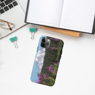 Coques iPhone 16 Paysage Pittoresque du Mont Rainier et Fleur sauva