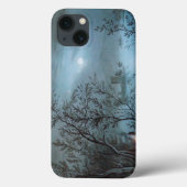 COQUES Case-Mate iPhone PAYSAGE ROMANTIQUE NOCTURNE EN BLEU (Verso)
