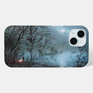 COQUE POUR iPhone 15 PAYSAGE ROMANTIQUE NOCTURNE EN BLEU